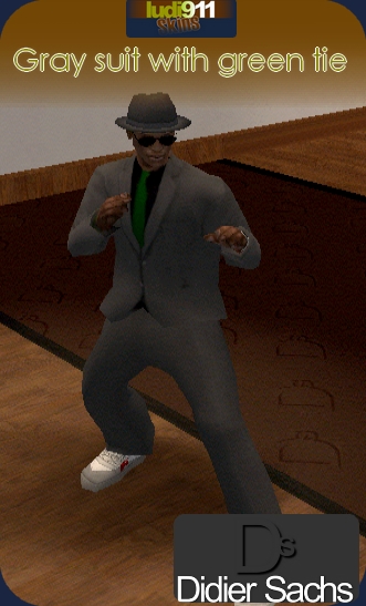 Suit With Green tie