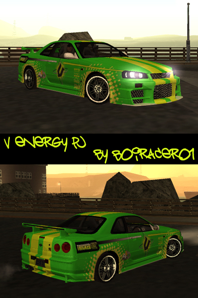 Nissan Skyline R34 V Energy Paintjob