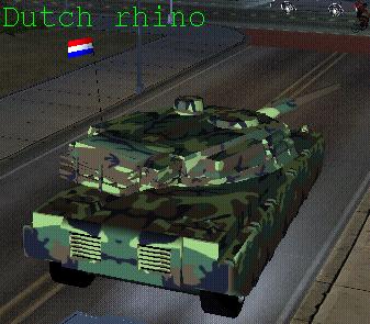 Rhino skin with Dutch flag