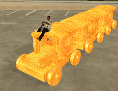 Wooden toy train