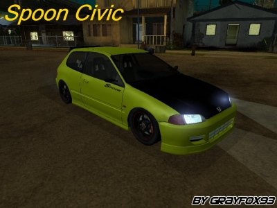 Honda Civic EG6 Spoon Paintjob