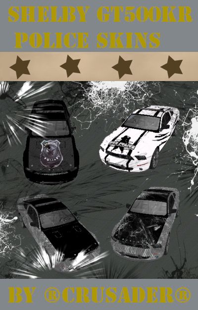 Shelby GT500KR Police Skins
