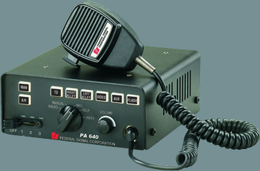 Federal Signal PA640 siren sounds