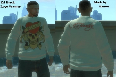 Ed Hardy Logo Sweater