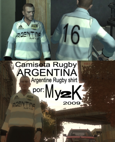 ARGENTINA camiseta de rugby