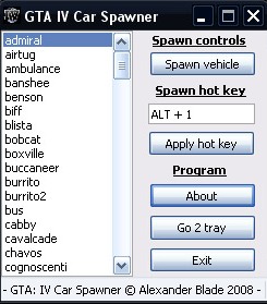 GTA IV CAR SPAWNER 1.4
