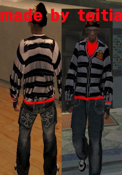 Ugly black cross jeans