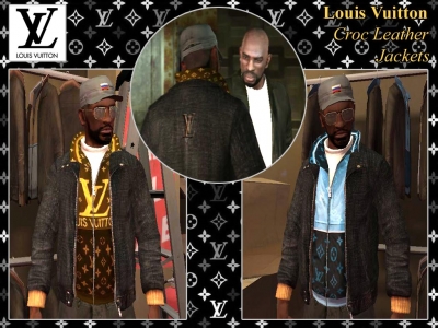 Louis Vuitton Croc Leather Jackets 