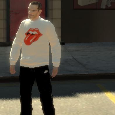 The Rolling Stones shirt