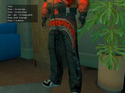 Red & black Jeans