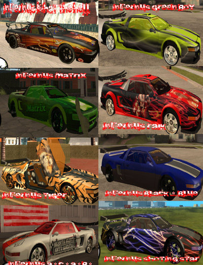 TazBabys Infernus skin mods