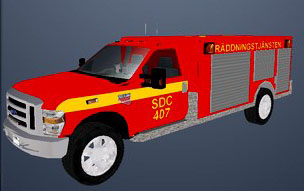 Ford F-350 Swedish Fire Truck