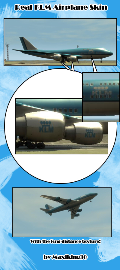 Real KLM Airplane Skin