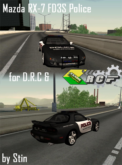 Mazda RX7 FD3S Police