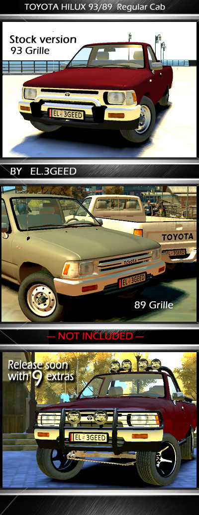 Toyota Hilux 89 & 93 - Regular & Cab