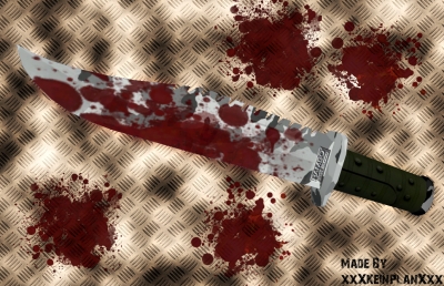 New Bloody Camo Knife
