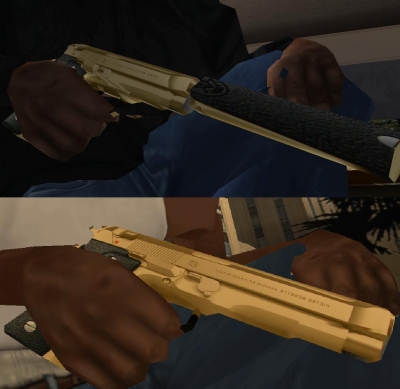 Golden Beretta Pistols
