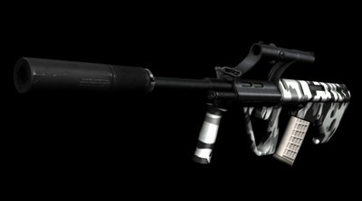 SteyrAug A1 Silenced Winter Camo