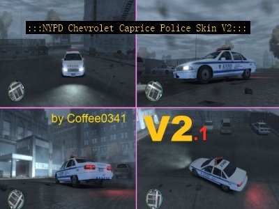 NYPD 1991 Chevrolet Caprice Police Skin v2.1