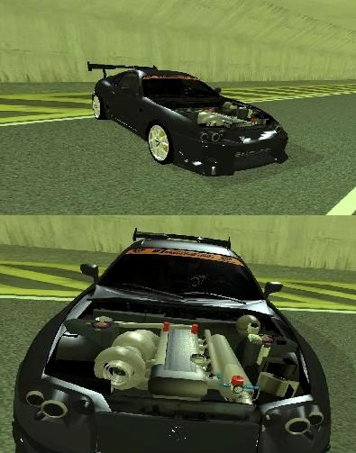 Toyota Supra D1GP with huge turbo