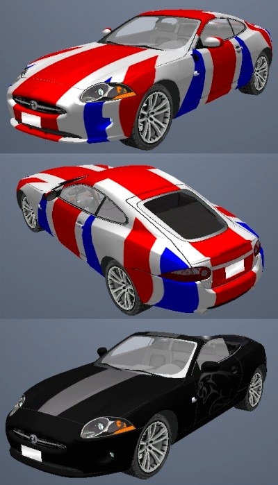 Paintjobs for Wired s Jaguar XK