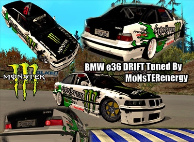BMW E36 Drift by MonsTer Energy