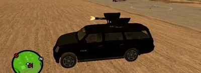 SUV with minigun from MW3