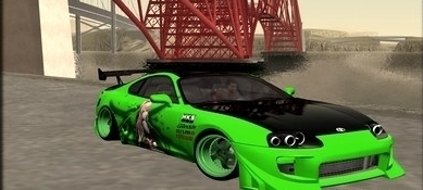 Toyota Supra Green Tune