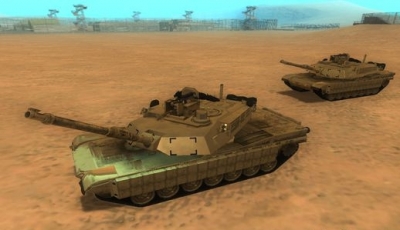 M1A2 Abrams with interior