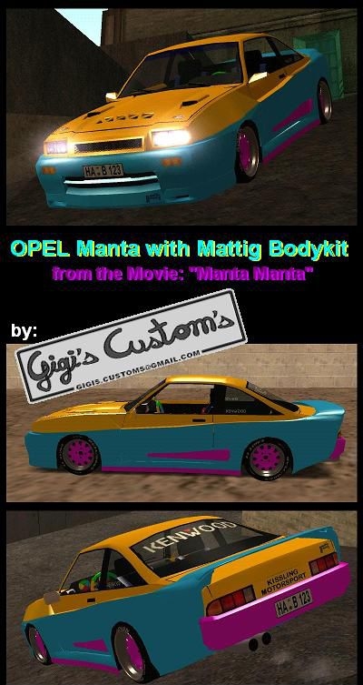 OPEL Manta with Mattig Bodykit