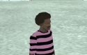 Black - Pink Striped T-Shirt