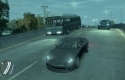 Busses driving around the city