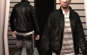 Leather jacket + original white polo V2jacket 